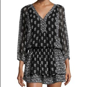 Joie Kessler Printed Silk Dress size medium